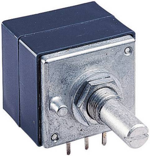 ALPS 186354 RK27112 10KBX2CC Dreh-Potentiometer staubdicht, mit Mittelrasterung Stereo 0.05W 10kΩ von Alps