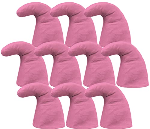 Alsino 10 Zwergenmützen Zwergenmütze für Erwachsene Wichtelmütze Zwerg Kostüm Karneval Elfenmütze Zwergen Zipfelmützen (10er Paket), Pink von Alsino