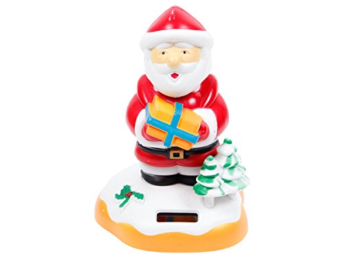 Alsino Wackelfigur Weihnachtsmann Solarfigur Santa Claus Solar Nikolaus, wählen:SB-21 Weihnachtsmann 14x8cm von Alsino