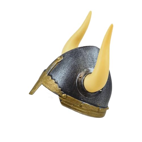 Alsino Wikinger Helm Erwachsene Vikinger Kostüm Wikingerhelm Hut Gallier Verkleidung Helm Wickinger Hörner Fasching Karneval (Wikinger Helm) (HEL-09 Wikinger Helm) von Alsino