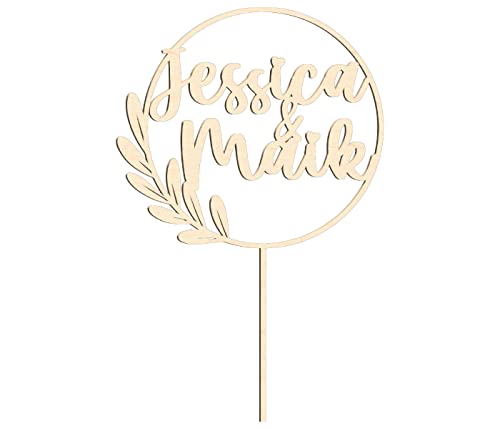 Cake Topper personalisiert mit Namen - Naturholz Dekoaccessoire Kuchen Torte, Größe: 20 cm, Material: Birke Multiplex Cake Topper personalisiert mit Namen - Naturholz Dekoaccessoire Kuchen Torte, Größe: 20 cm, Material: Birke Multiplex von Alsino