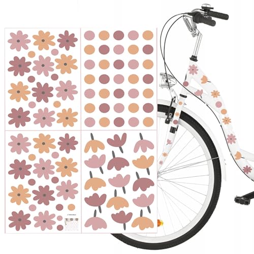 Altaroo 4 Stück Fahrrad Sticker Gänseblümchen, Aufkleber Fahrrad 29x21cm, Aufkleber Blumen, Auto Aufkleber für Roller Notebook Laptop Altaroo 4 Stück Fahrrad Sticker Gänseblümchen, Aufkleber Fahrrad 29x21cm, Aufkleber Blumen, Auto Aufkleber für Roller Notebook Laptop von Altaroo