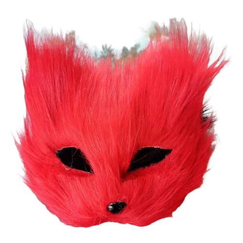 Altsuceser Fuchs Wolf Maske Halloween Ostern Cosplay Kostüme Requisiten Maskerade Kostüm Rot von Altsuceser