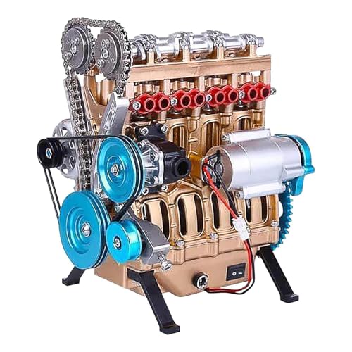 Altsuceser Zylinder Auto Motormodell Harz V8 Motormodell Handgemachte 4-Zylinder Auto Motor Modell Desktop Motorblock Ornament Geschenk für Autoliebhaber A von Altsuceser