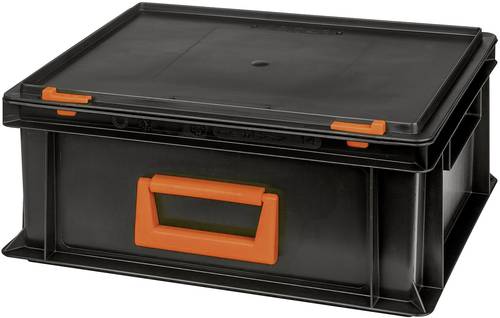 Alutec 139214110188 Kunststoffbox Magnus PC 14 (B x H x T) 400 x 183 x 300mm Schwarz, Orange 1St. von Alutec