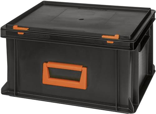 Alutec 139220110188 Kunststoffbox Magnus PC 20 (B x H x T) 400 x 233 x 300mm Schwarz, Orange 1St. von Alutec