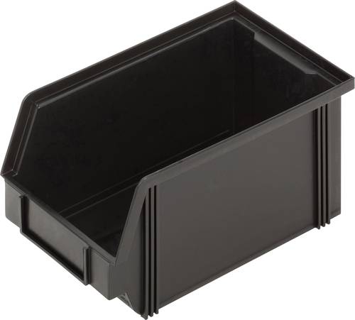 Alutec 1394004197 ESD Sichtlagerkasten CB4MC (B x H x T) 145 x 125 x 235mm Schwarz 1St. von Alutec