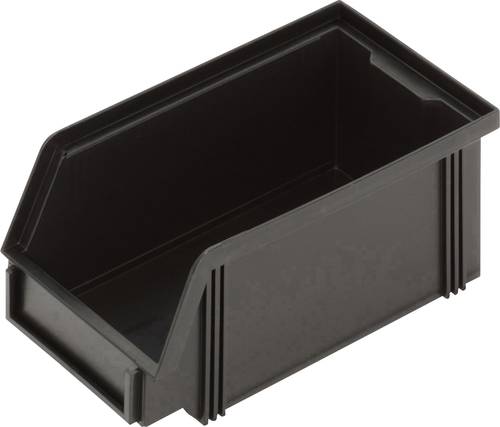 Alutec 1394005197 ESD Sichtlagerkasten CB5MC (B x H x T) 100 x 75 x 175mm Schwarz 1St. von Alutec