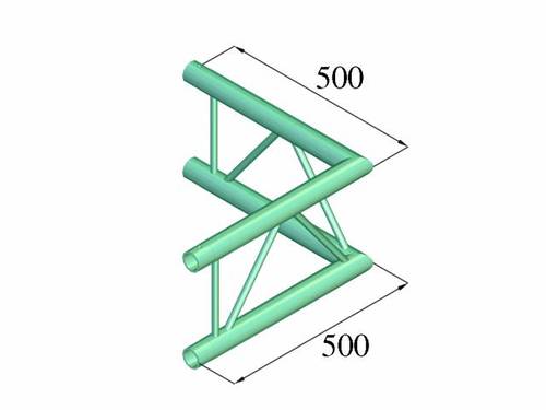 Alutruss BILOCK BQ2-PAC21V 2-Punkt Traverse Ecke 90° von Alutruss