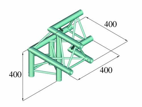 Alutruss DECOLOCK DQ3-PAL31 3-Punkt Traverse 3-Weg-Ecke 90° von Alutruss