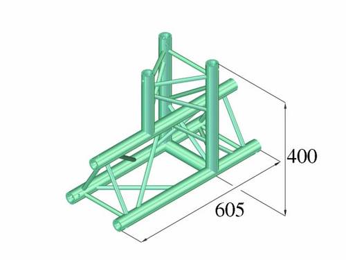 Alutruss DECOLOCK DQ3-PAT37 3-Punkt Traverse T-Stück 90° von Alutruss