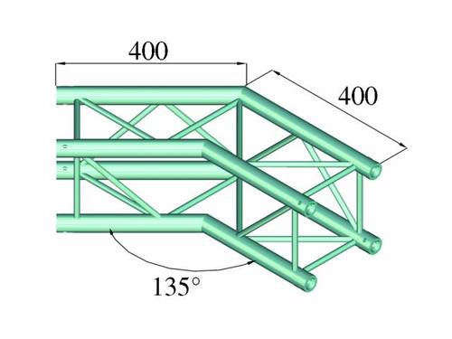 Alutruss DECOLOCK DQ4-PAC23 4-Punkt Traverse Ecke 135° von Alutruss