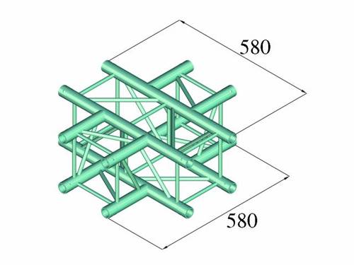 Alutruss DECOLOCK DQ4-PAC41 4-Punkt Traverse Kreuzstück 90° von Alutruss