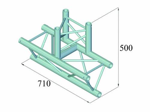 Alutruss TRILOCK 6082AT-38 3-Punkt Traverse T-Stück 90° von Alutruss