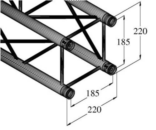 Alutruss DECOLOCK DQ4-500 4-Punkt Traverse 50cm von Alutruss