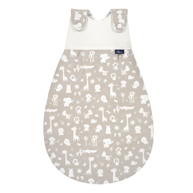 Alvi® Baby-Mäxchen® Außensack Zootiere taupe von Alvi