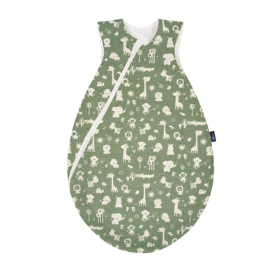 Alvi® Schlafsack Sommertraum Granite Animals granitgrün/weiß von Alvi