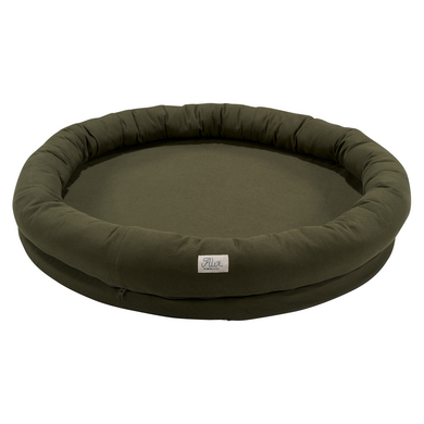 Alvi® Schlummernestchen XL Waffle piqué Khaki Ø100 cm von Alvi