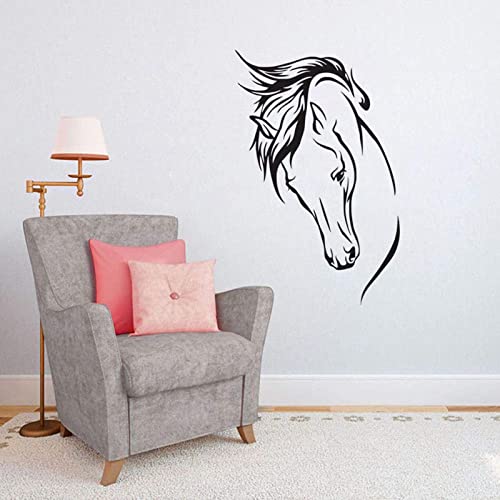 Wandtattoo Pferd, Wandsticker Wandaufkleber Pferde, Wandtatoo für Schlafzimmer Wohnzimmer Badezimmer, 27 x 44cm von Alvinlite