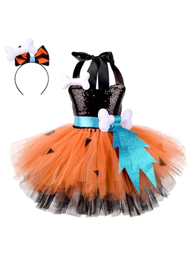 Alvivi Kinder Baby Mädchen Steinzeit Feuerstein Kostüm Prinzessin Tutu Kleid Mit Haarreif Cosplay Halloween Karneval Faschingskostüme A Schwarz 122-128 Alvivi Kinder Baby Mädchen Steinzeit Feuerstein Kostüm Prinzessin Tutu Kleid Mit Haarreif Cosplay Halloween Karneval Faschingskostüme A Schwarz 122-128 von Alvivi