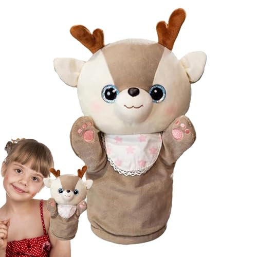 Alwida Tierhandpuppen | Interaktive Handpuppen-Requisiten | Interaktive Handpuppe, Geschichtenerzählpuppe Stofftier für Kinder Mädchen, Plüschhandpuppe von Alwida