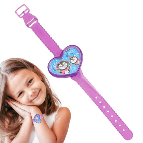 Labyrinth-Uhr-Spielzeug – Cartoon-Labyrinth-Uhr-Spielzeug | Cartoon-Armband | ABS-Labyrinth-Uhrenspielzeug, kleines Spielzeug für Kinder, und Mädchen, Armbanduhr, Klassenzimmer-Belohnung, Goodi von Alwida