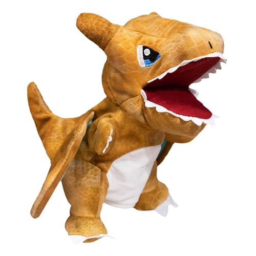 Plüsch-Dinosaurier – Tier-Dinosaurier-Spielzeug | Puppenfirma | Dinosaurier-Kissenspielzeug | Baby-Dinosaurier-Plüsch | Dinosaurier-Kuschelfreund | Kreatives Realistisches Gefülltes Handpuppen-Dinosau von Alwida