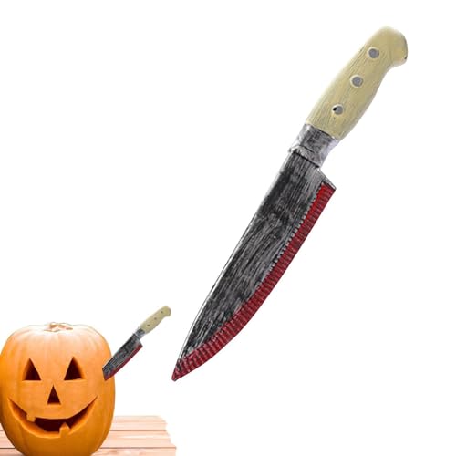 Streich-Requisiten für Kinder – Halloween-Streich-Requisiten-Ausstecher | Simulation Streichspielzeug Bloody Cutter | Bloody Cutter Realistische Party-Requisiten, Halloween-Kostümzubehör, 11,8 Zoll Co von Alwida