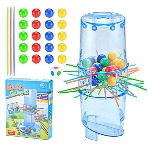 Zugstangen-Set, ABS-Zugstangen, klassisches Spiel für Kerplunk mit Perlen, Stäben und Spieleinheit, die Stickspiele helfen, eine Interaktion und Kommunikation zu schaffen von Alwida