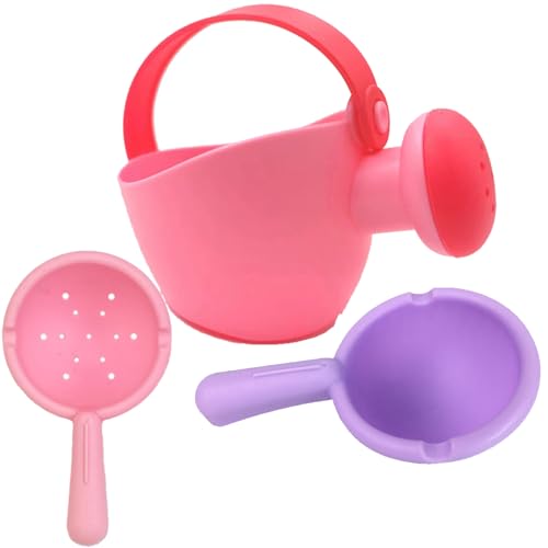 Baby Badespielzeug Schimmel frei Silikon Baby Badespielzeug Set mit Sprinkler Schaufel Bad Zeit niedlich Zubehör Wasser Spielzeug Spaß Tactile Training Neugeborenen Geschenke für Schwimmbad, Strand von Alwodici