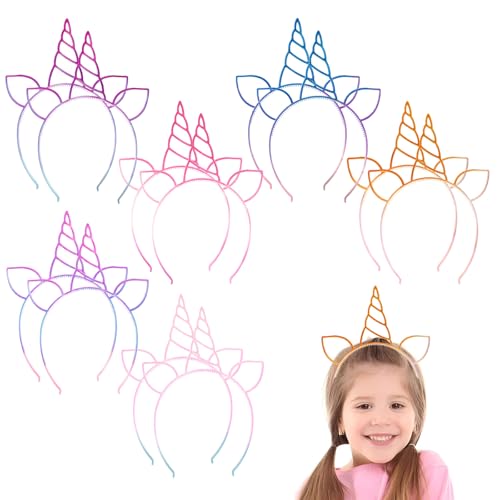 Bunte Stirnbänder 12Pcs Glitter Kunststoff Haarreifen Kopfbedeckungen Zubehör Partyzubehör Geschenk für Mädchen Teenager Kleinkinder Kinder Geburtstag Halloween Weihnachten (A) von Alwodici