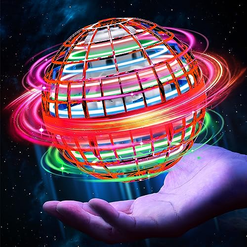 Fliegender Ball,Hand Controlled Hover Ball,Magic Fly Orb Schwebender Ball mit LED Licht Flying Spinner Mini Drohne Für Kinder Geschenke Für Jungen Mädchen Indoor Outdoor von Alyssa