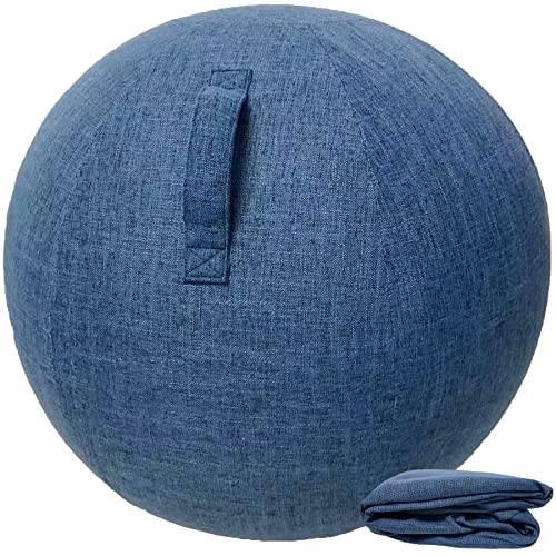 Schutzhülle für Ball, Fitnessstudio, Übungsball, Swiss Ball, Büro, schmutzabweisend, langlebig, rutschfeste Schutzhülle für Ball (65 cm, Marineblau) von Alywen