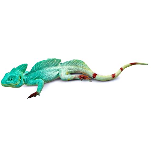 Amabro Chamäleon, Chameleon weiche Gummi Reptilienfigur, Realistische Eidechsenfiguren elastisches Gummitiere Kuscheltier Eidechsenmodell lebensechtes Reptilienspielzeug für Geburtstagsgeschenk von Amabro