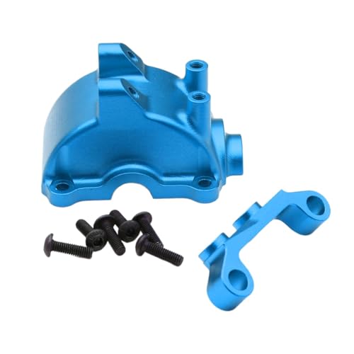 Amagogo 1/10 RC Auto Getriebe Abdeckung Differential Fall Professionelle Ersatzteile mit Arm Halterung für TT02 RC Auto Fahrzeuge DIY ACCS LKW, Blau von Amagogo