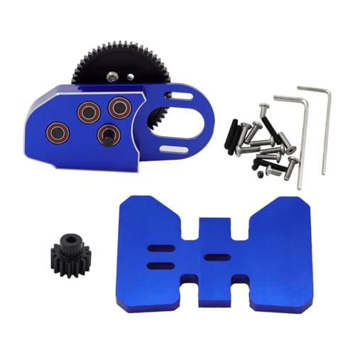 Amagogo 1/10 RC Getriebe Ersatzteile 2Low Getriebe Mitte Übertragung Box Upgrade für 1/10 RC Crawler Auto Spielzeug, Blau von Amagogo