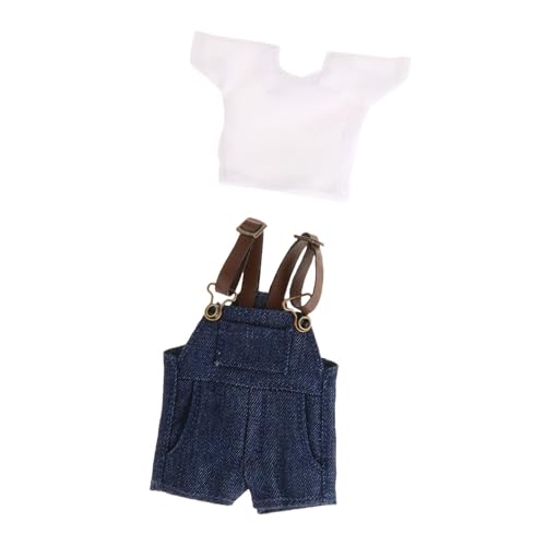 Amagogo 1/12 Puppenkleidung für Damen, T-Shirt und Jeans-Shorts, Accessoire, modische Actionfigur-Kleidung, Mini für 6 Zoll Figur von Amagogo