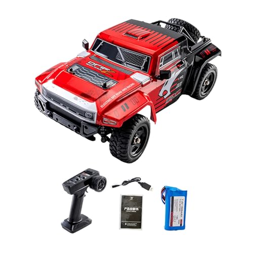 Amagogo 1/12 RC Auto RC Truck 4WD Elektrofahrzeug Robuste Simulation RC Crawler Fernbedienung Auto für Kinder Kinder Geburtstagsgeschenke, Rot 1b von Amagogo