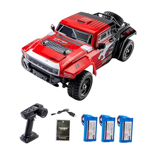 Amagogo 1/12 RC Auto RC Truck 4WD Elektrofahrzeug Robuste Simulation RC Crawler Fernbedienung Auto für Kinder Kinder Geburtstagsgeschenke, Rot 3b von Amagogo