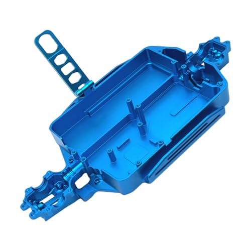 Amagogo 1/16 RC-Auto-Chassis, Chassis, DIY, modifizierte Ersatzteile aus Aluminiumlegierung, Ersatzteile für 16207 16208 16209 16210, RC-Auto, Blau von Amagogo