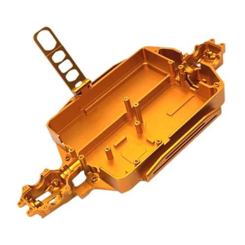 Amagogo 1/16 RC-Auto-Chassis, Chassis, DIY, modifizierte Ersatzteile aus Aluminiumlegierung, Ersatzteile für 16207 16208 16209 16210, RC-Auto, Gold von Amagogo