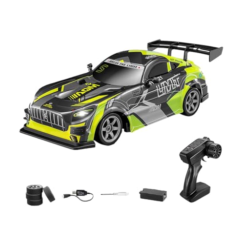 Amagogo 1/16 RC Reifen Automodell Fernbedienung Auto USB Aufladen Drifting Reifen Rennauto Modellfahrzeug für Kinder Kinder Erwachsene, GrÜn von Amagogo