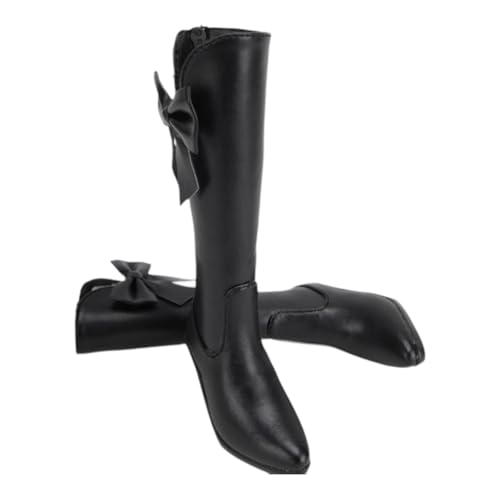 Amagogo 1/3 Actionfiguren hohe Stiefel, 23-Zoll-Puppen-High-Heel-Stiefel, modisches Kostümzubehör, PU- DIY weibliche Figurstiefel, Weiß von Amagogo