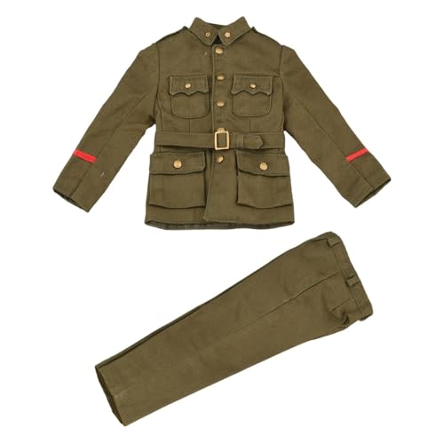 Amagogo 1/6 Skala Top Mantel mit Hose Uniformen Anzug Cosplay Langarm Top Uniform Kostüm für 12 Zoll Männlichen Soldaten Figuren ACCS von Amagogo