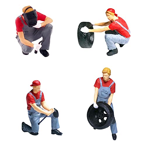 Amagogo 1/64 kleine Personen, Auto-Reparatur-Modell, Sanddekoration, Rot B Amagogo 1/64 kleine Personen, Auto-Reparatur-Modell, Sanddekoration, Rot B von Amagogo