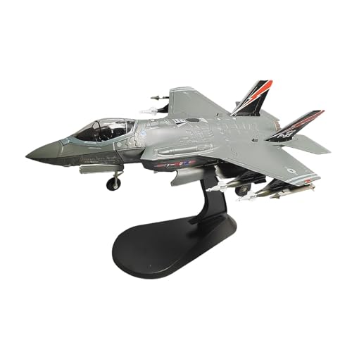 Amagogo 1/72 F 35A Kampfflugzeugmodell, Angriffsflugzeugmodell, Sammlerstücke, Simulation, Geschenkflugzeugmodell, Flugzeugmodell aus Legierung für Café, F 35A von Amagogo