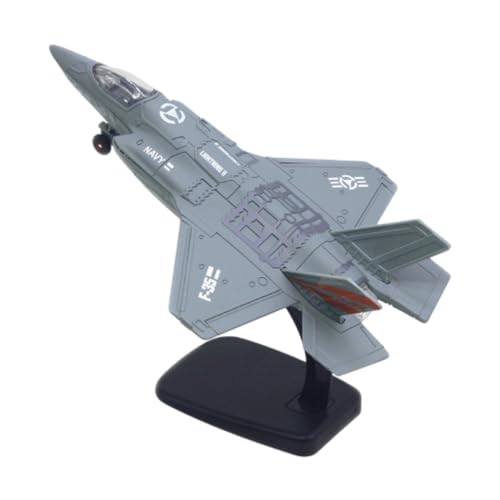 Amagogo 1/72 Legierung Kampfjet Modell Sammlerstücke Diecast Modell mit Ständer Flugzeug Spielzeug für Urlaub Geschenke Dekor Souvenirs Kinder Spielzeug, Grau von Amagogo