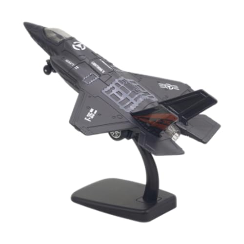 Amagogo 1/72 Legierung Kampfjet Modell Sammlerstücke Diecast Modell mit Ständer Flugzeug Spielzeug für Urlaub Geschenke Dekor Souvenirs Kinder Spielzeug, Schwarz von Amagogo