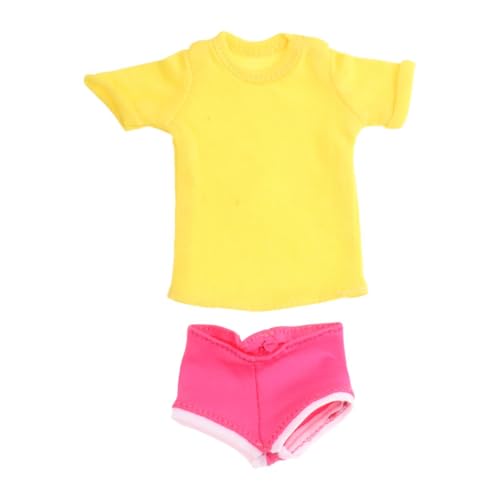 Amagogo 1: 6 Frauen Kurzarm und Shorts Mini Doll Casual Tops, von Amagogo