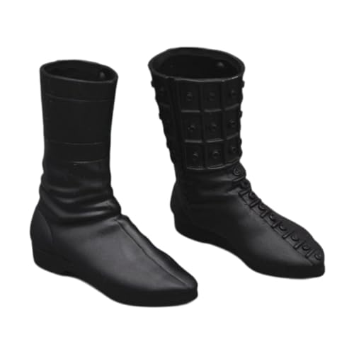 Amagogo 1: 6 Skala Figure Schuhe Stiefel Miniaturschuhe Stiefel stilvolle Kleidung, Szenepropsgekleidungskleid für 12 "männliche Actionfigur von Amagogo